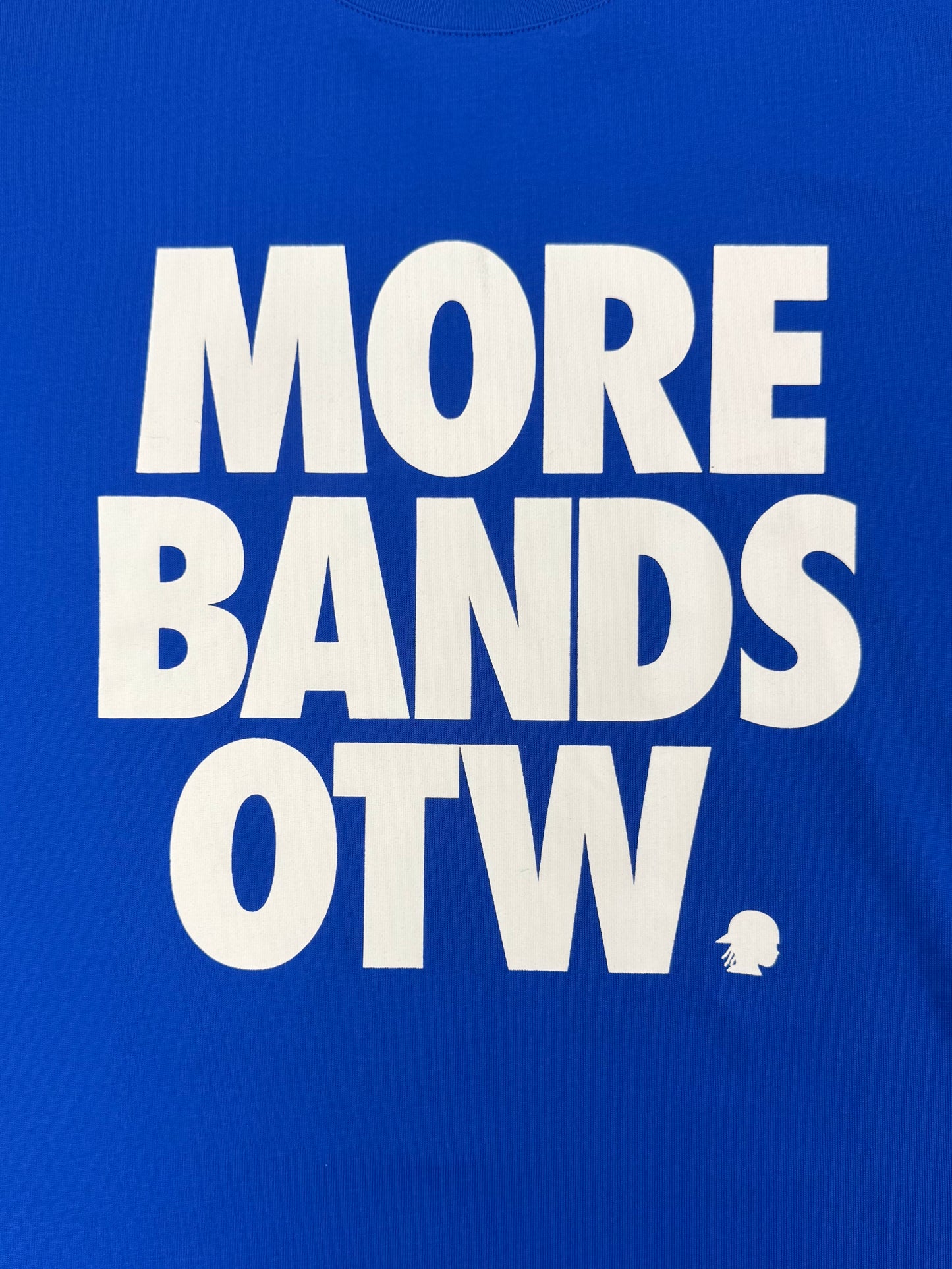 Boxy Blue T-Shirt "More Bands OTW" (Medium)