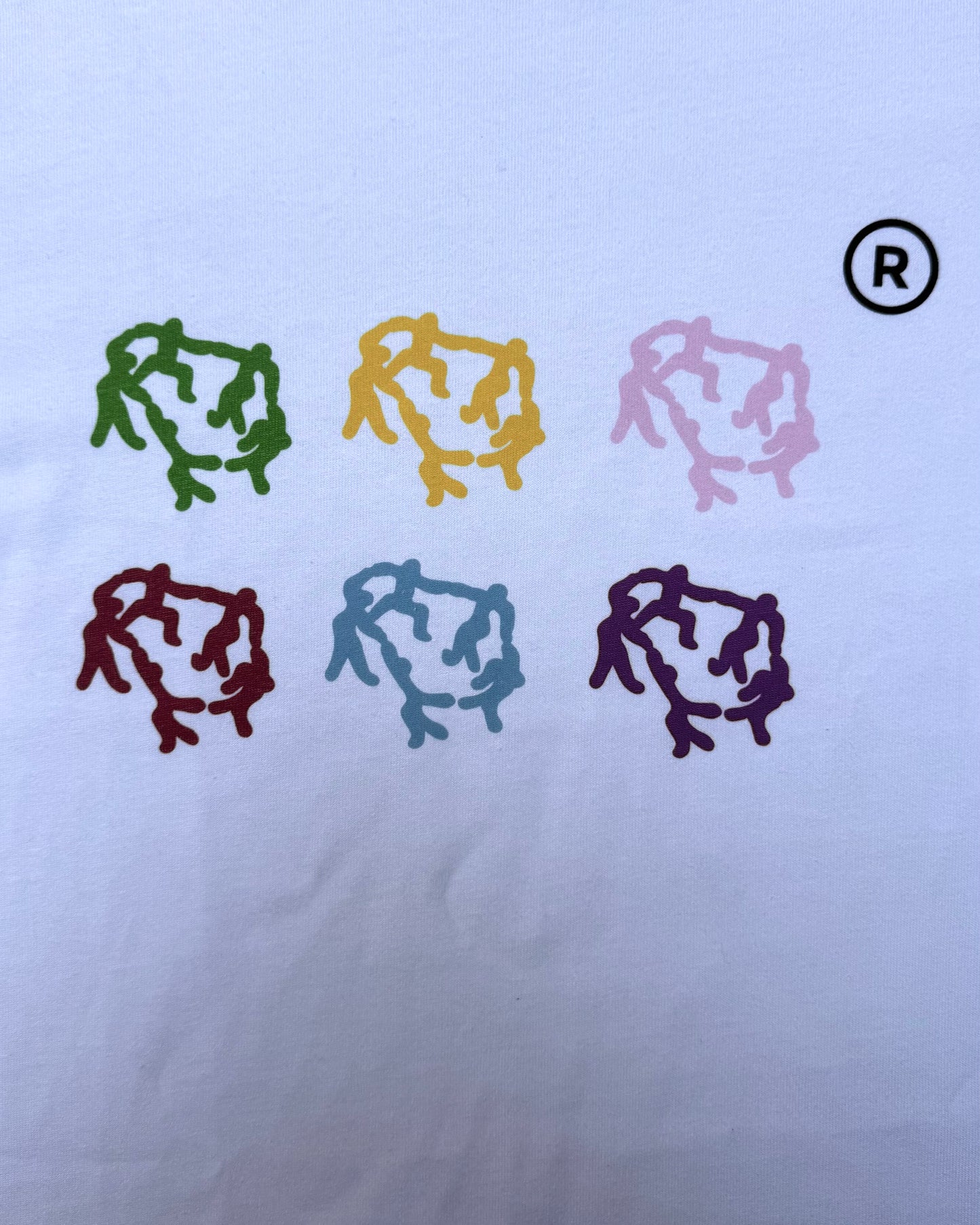 Snores Multicolor Print Logo T-Shirt (Small)