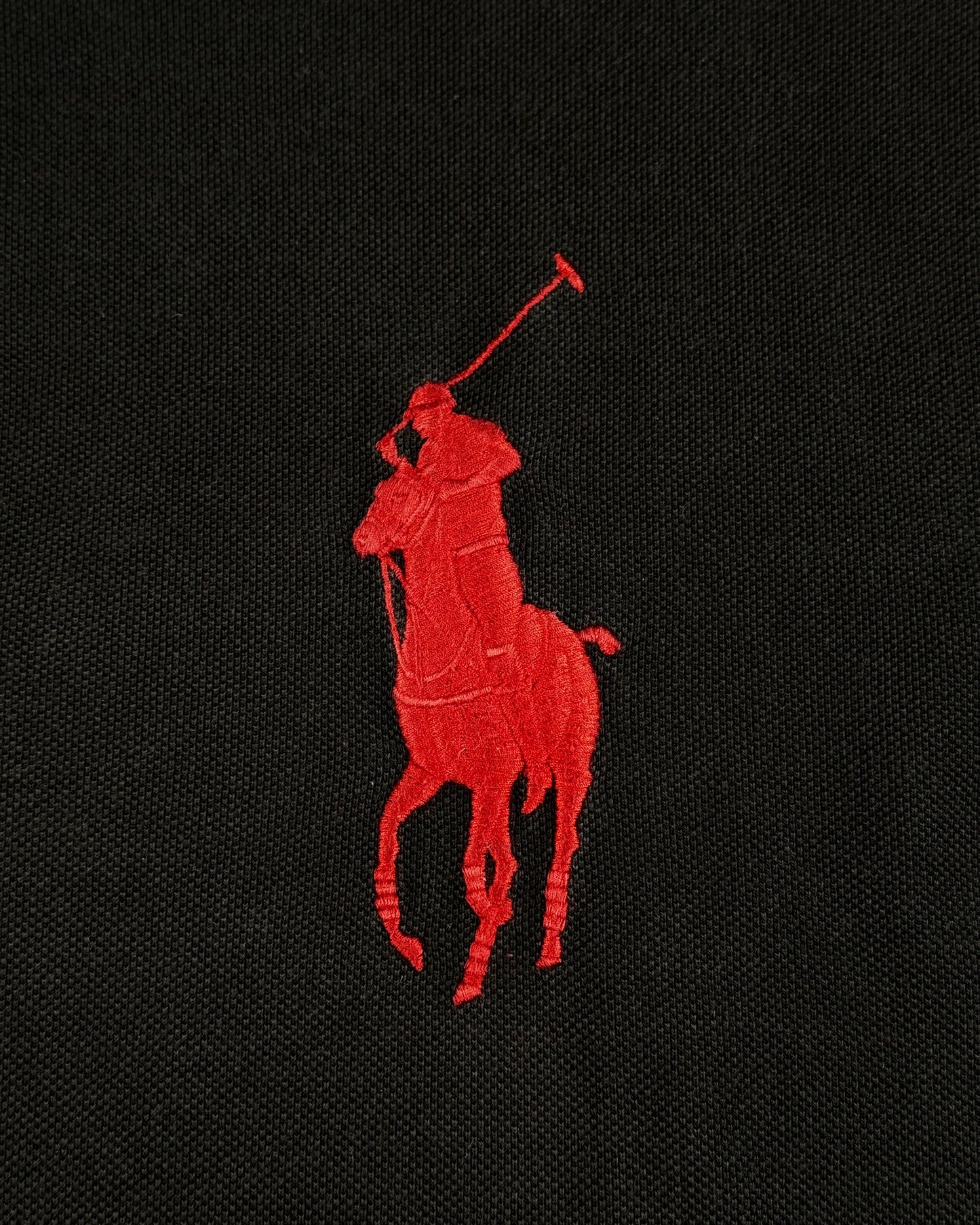 Ralph Lauren Black & Red Big Pony Polo (Large)