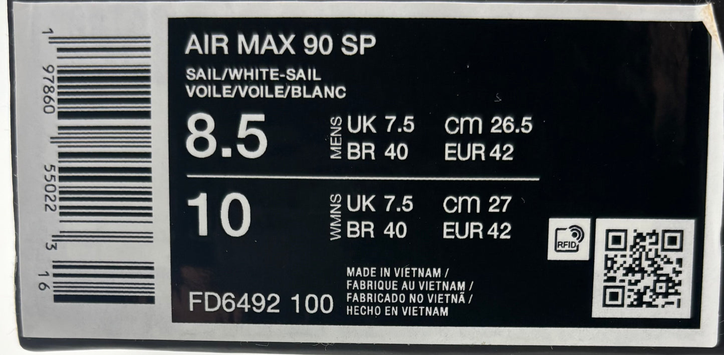 Nike Air Max 90 Slawn Sail (40.5/41/42/43/45)