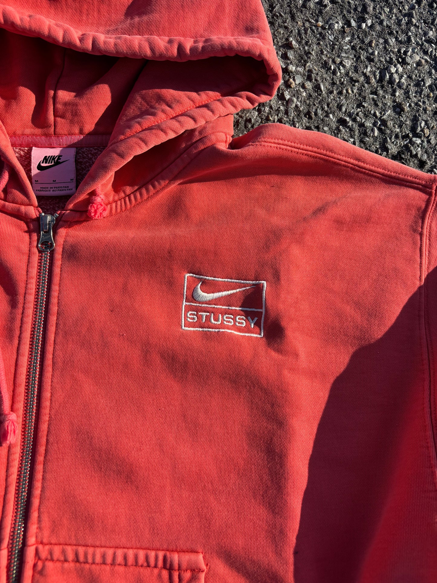 Nike x Stussy Red zip hoodie (Medium)