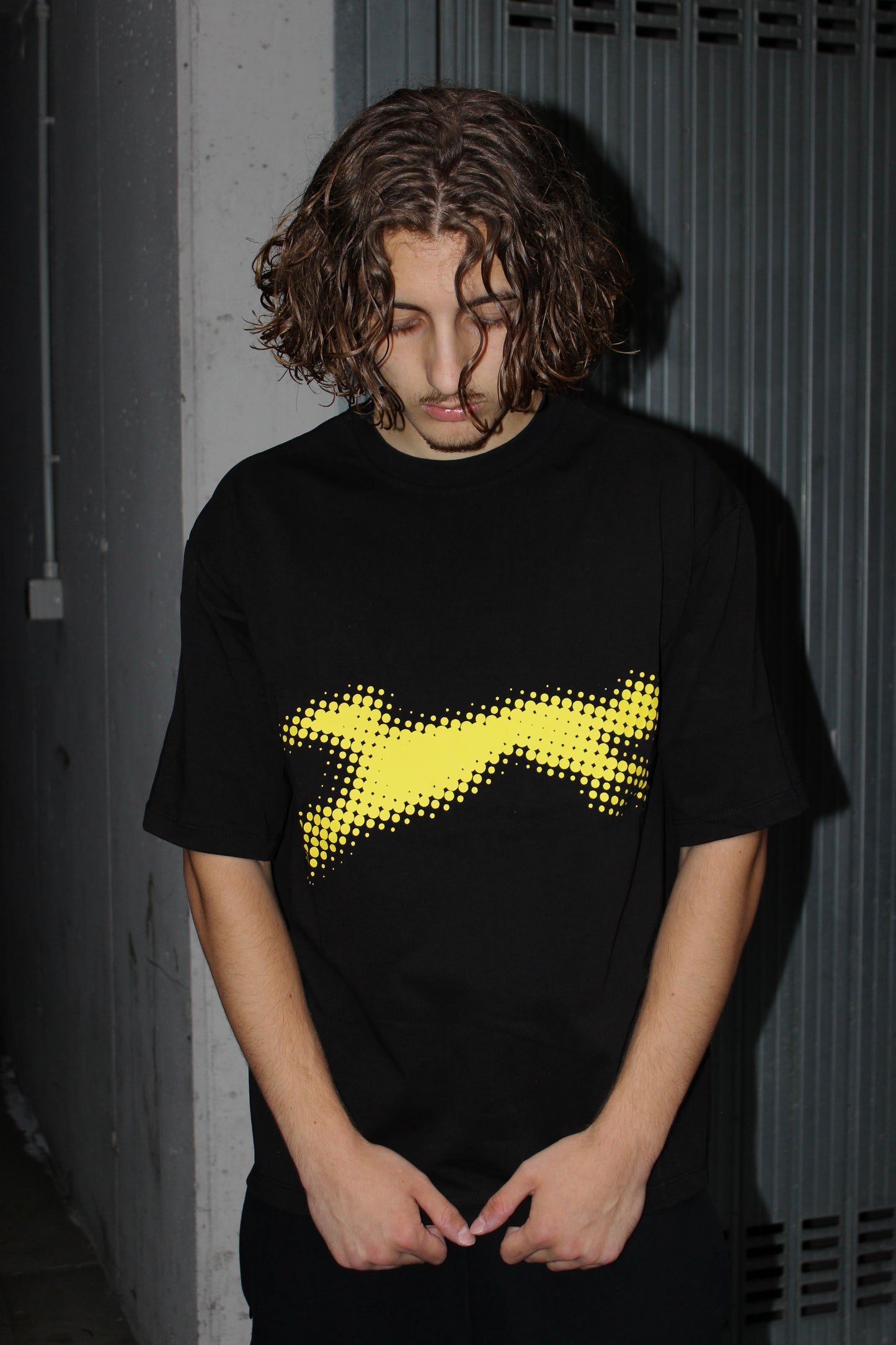 Units Boxy Fit Black & Yellow T-shirt (Small)
