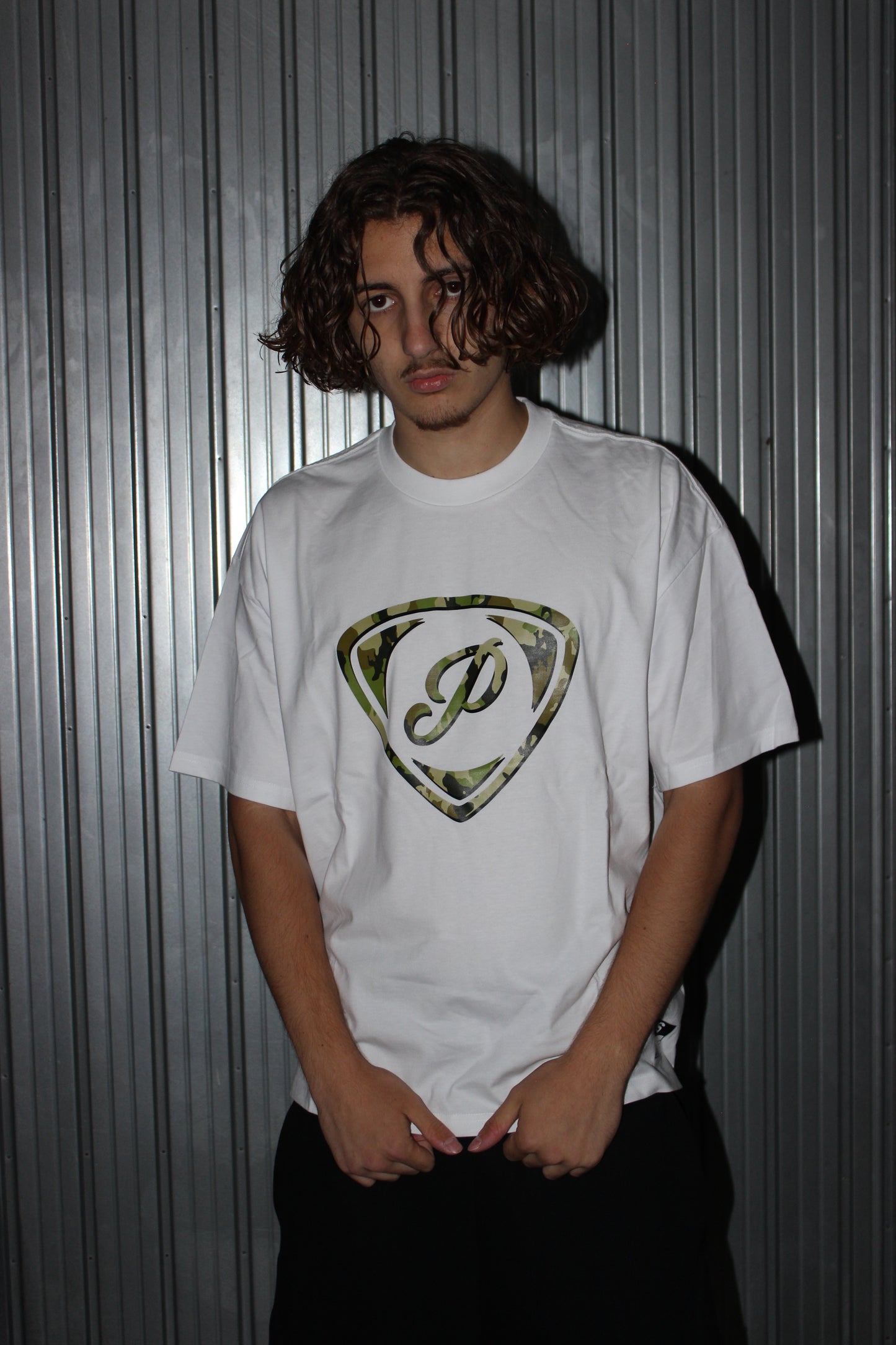 Paradox Camo Logo Boxy Fit T-Shirt (Medium)