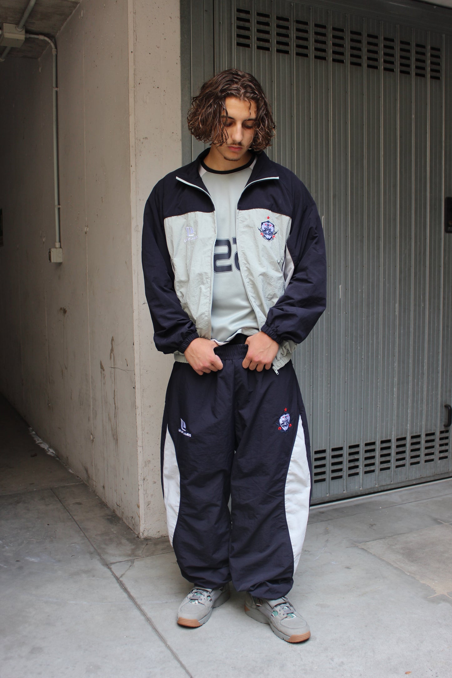 UIF England Track Jacket Blue Navy Grey (Medium)