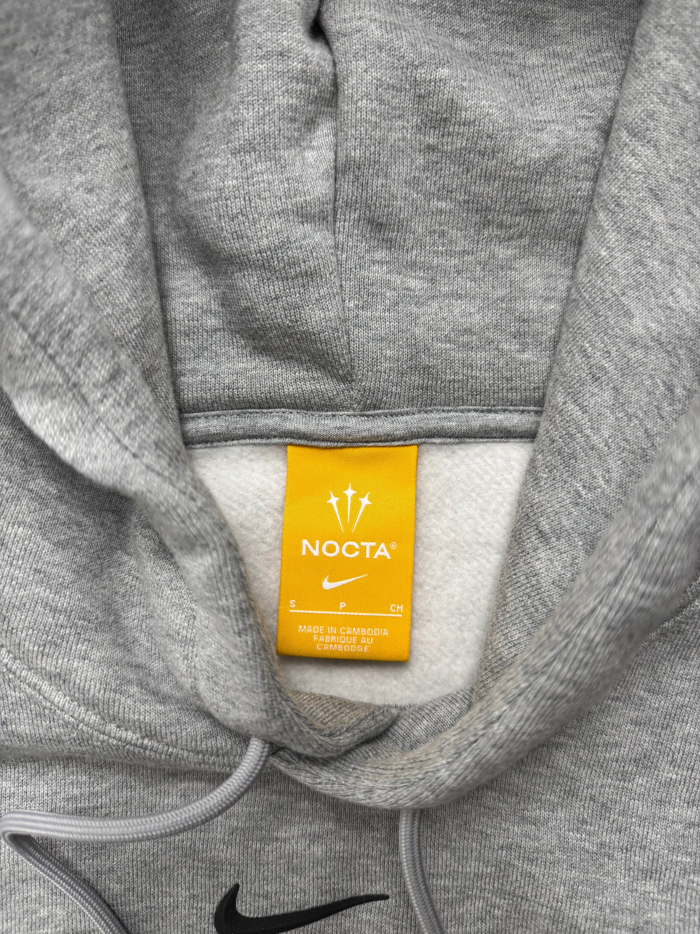 Nike Nocta Hoodie Grey Fleece (Small)