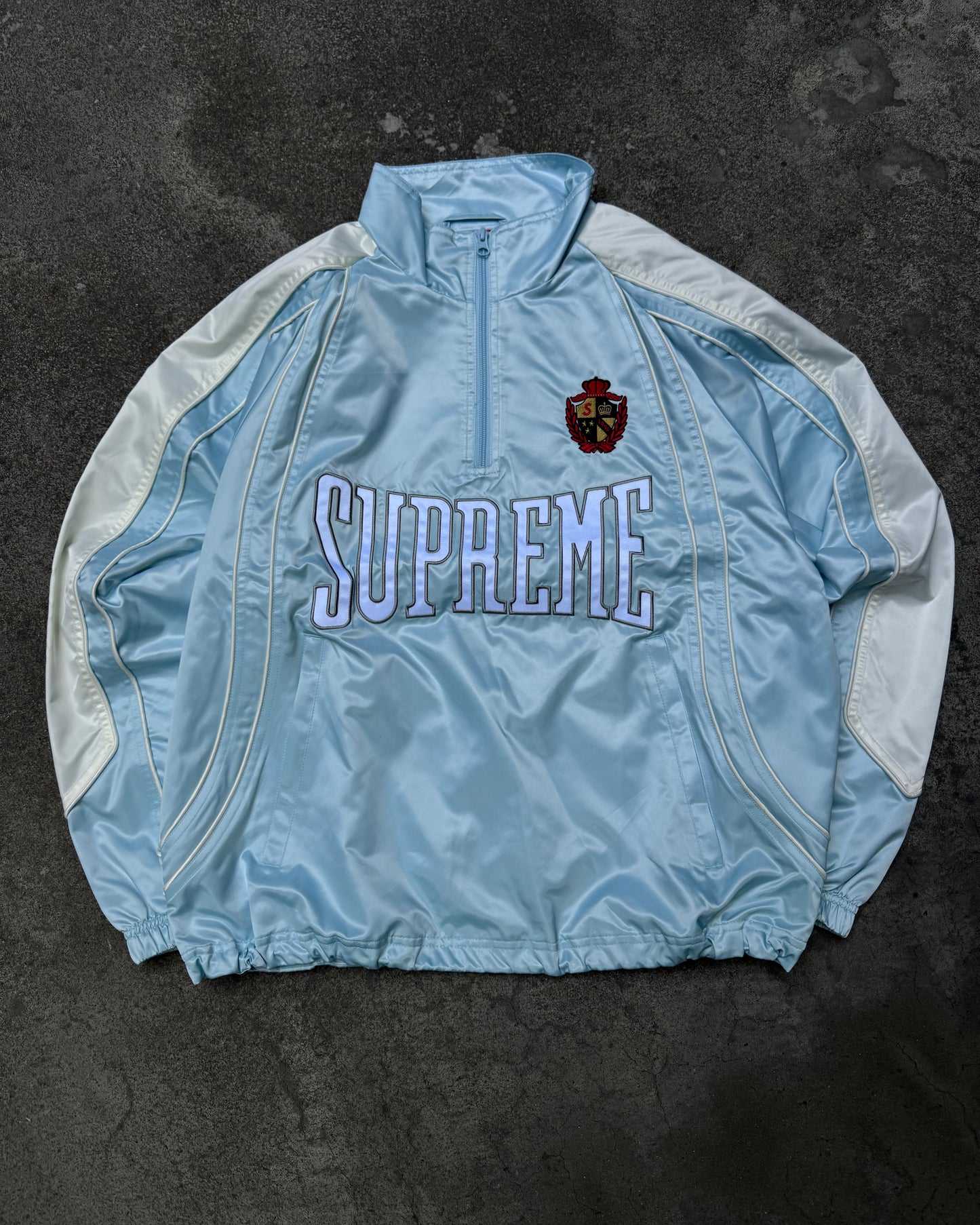 Supreme Satin Track Jacket Light Blue (Medium)