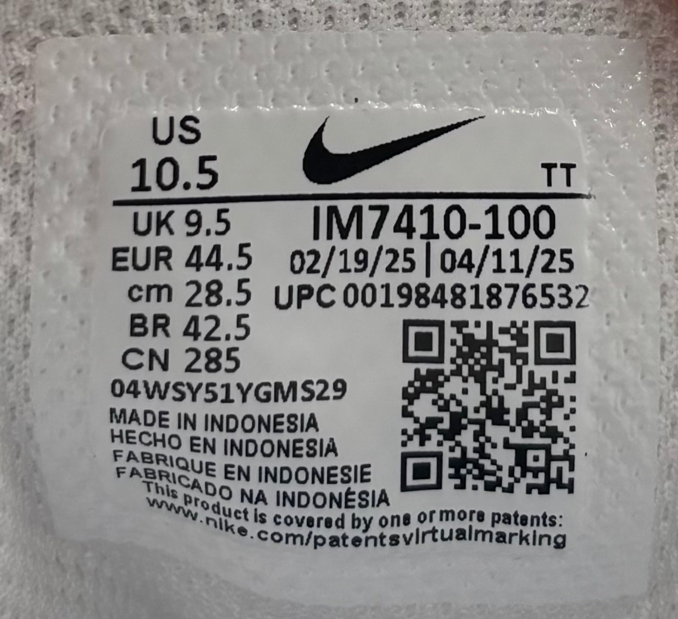 Nike Air Max 95 OG Blue Spark 2025 (44.5 EU / 9.5 UK)