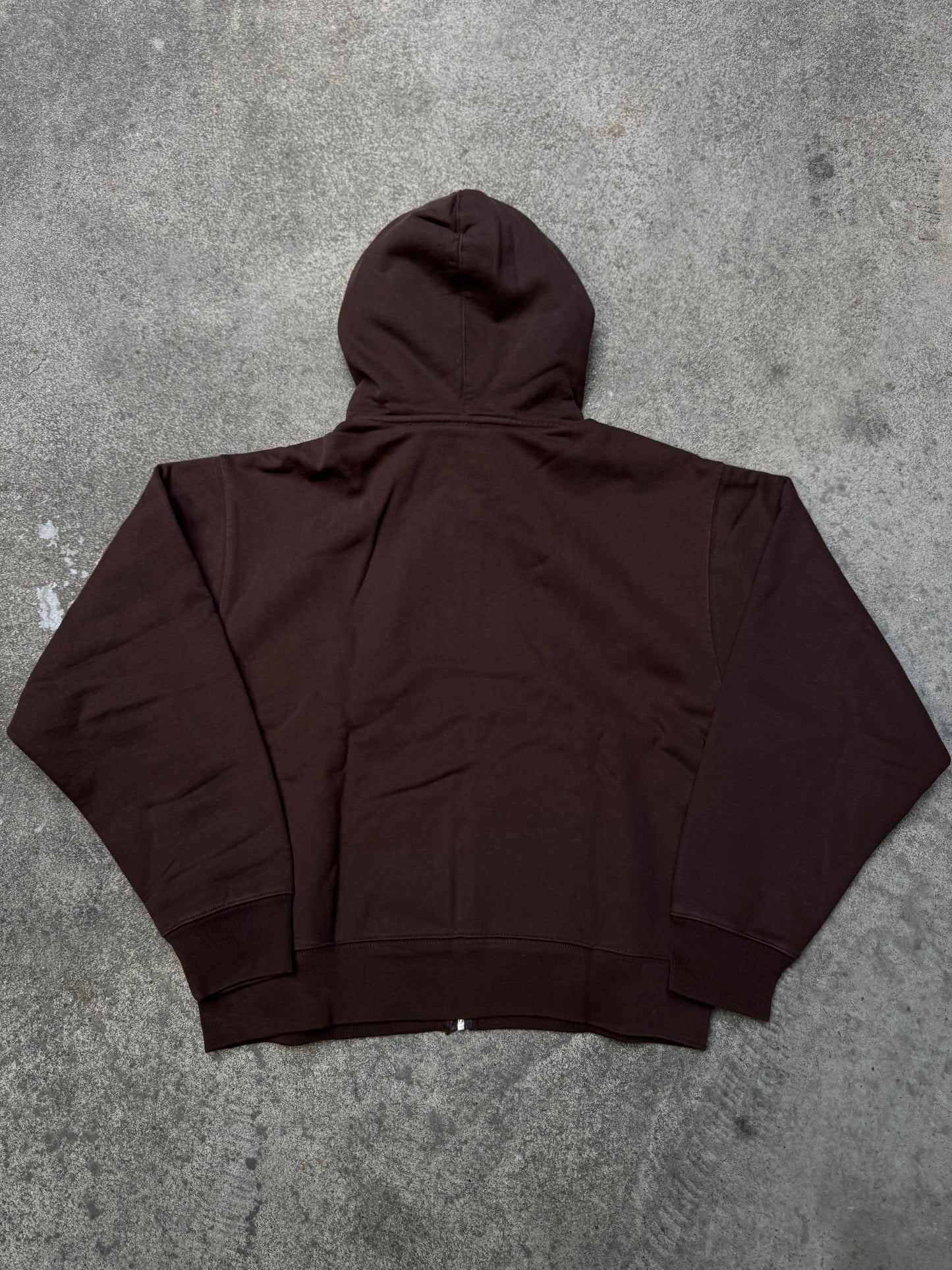 Nike Stussy Washed Brown Zip Hoodie (Small / Medium)