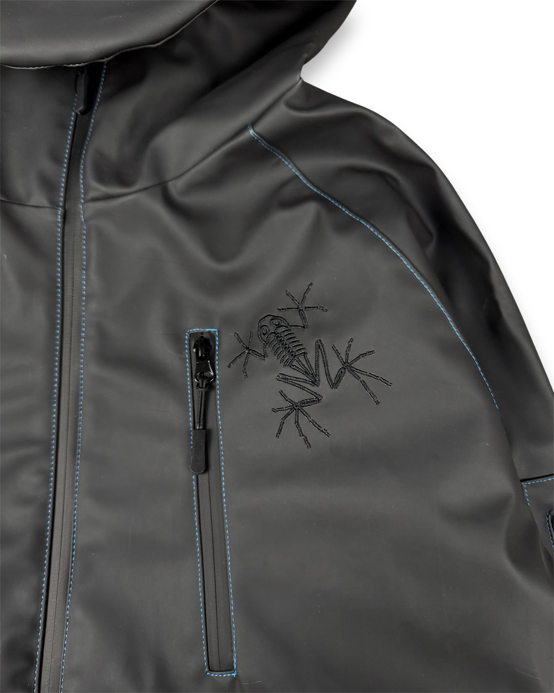 HCW Heat Reactive Ski Jacket Black Blue (Medium)