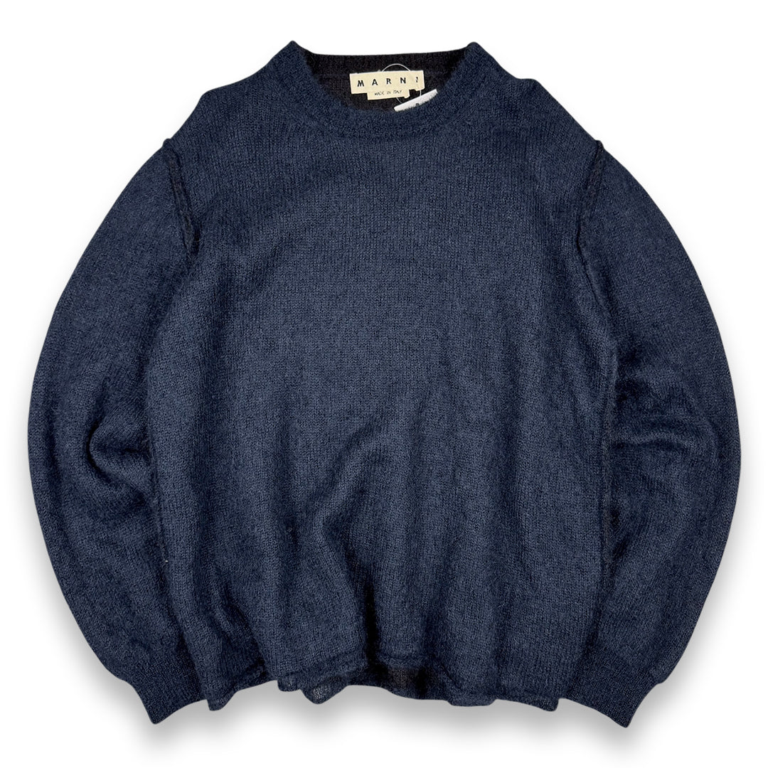 Marni Mohair Blue Navy Sweater (Medium)