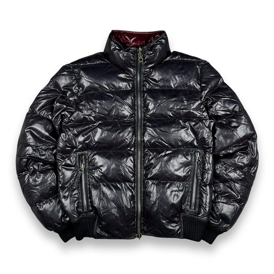 Duvetica Double-Faced Puffer Down Jacket Burgundy & Black (Medium)