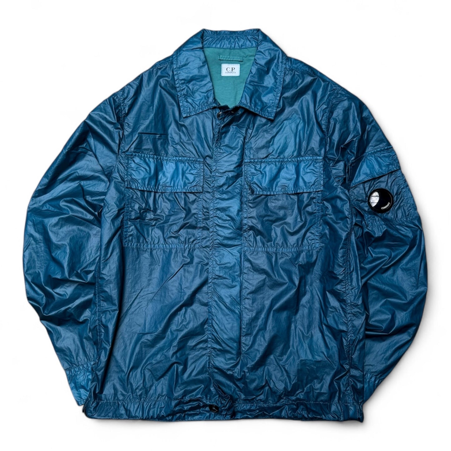 CP Company Nylon Shirt Jacket Blue (Small)