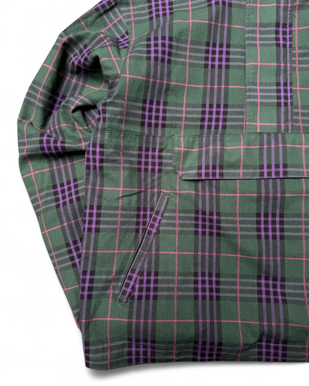 Mertra Tartan Jacket Green & Purple (Small)