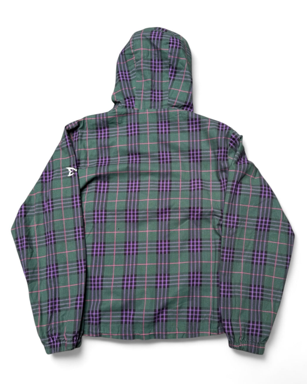 Mertra Tartan Jacket Green & Purple (Small)