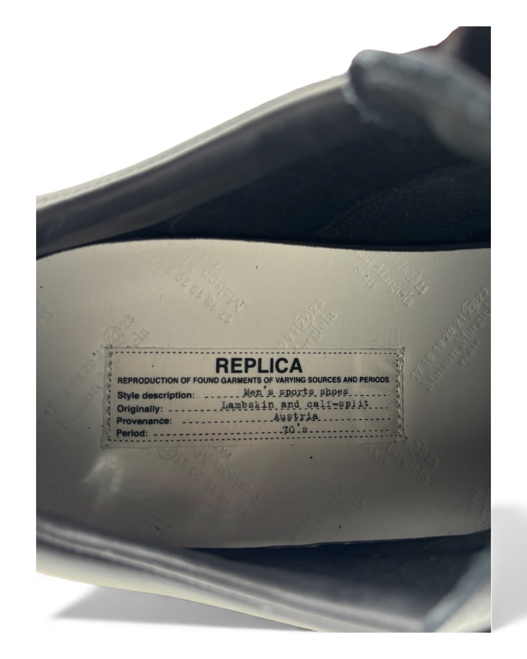 Maison Margiela Replica GATs Triple Black Leather (44 EU / 11 US)