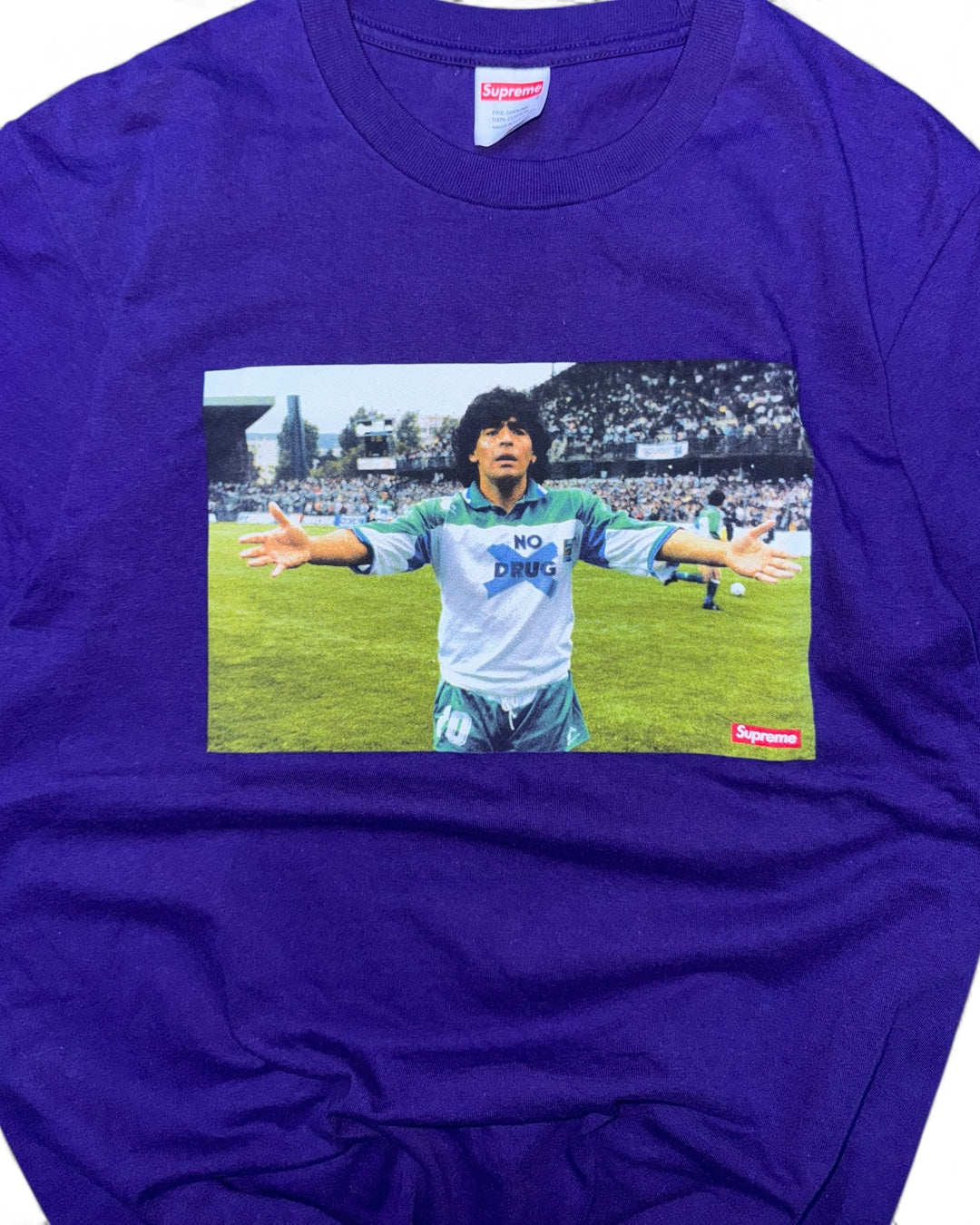 Supreme Maradona T-Shirt Purple (Small)