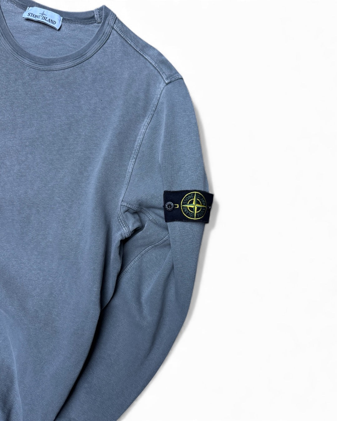Stone Island Jumper 100% cotton Melange Grey (Large)