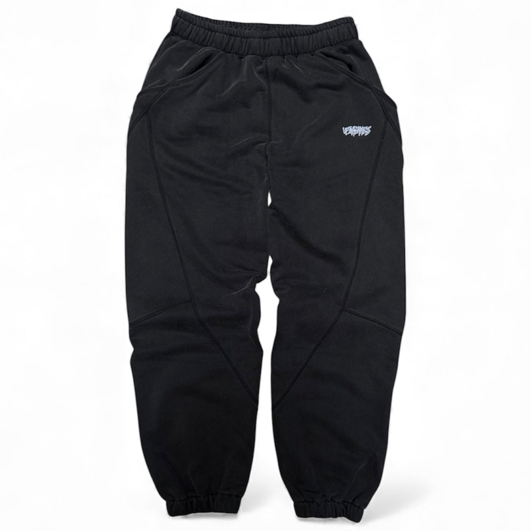 Up in Flames Joggers Fleece Black (Medium)