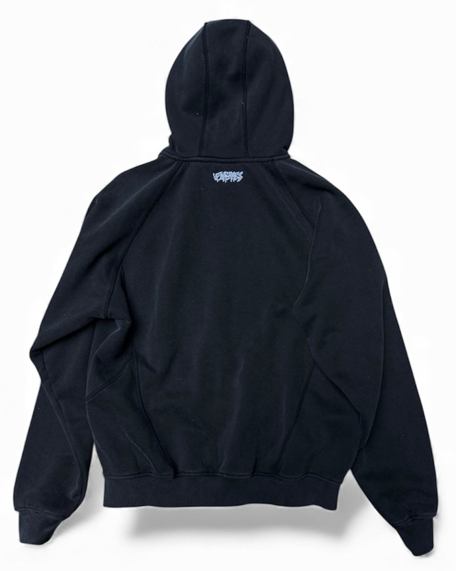 Up in Flames Hooded Fleece Black (Small)