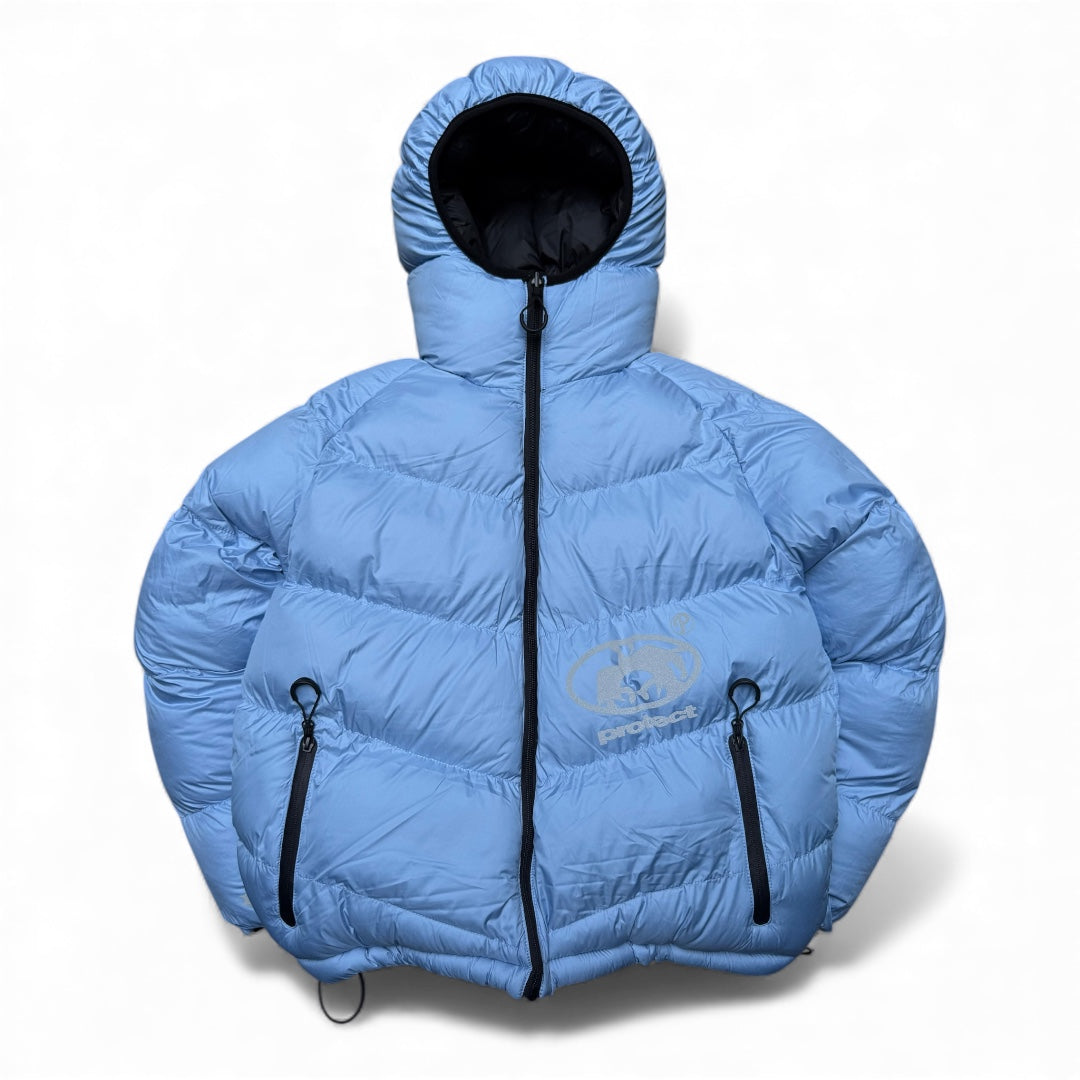 Protect London reversible puffer Black & Light Blue (Small)