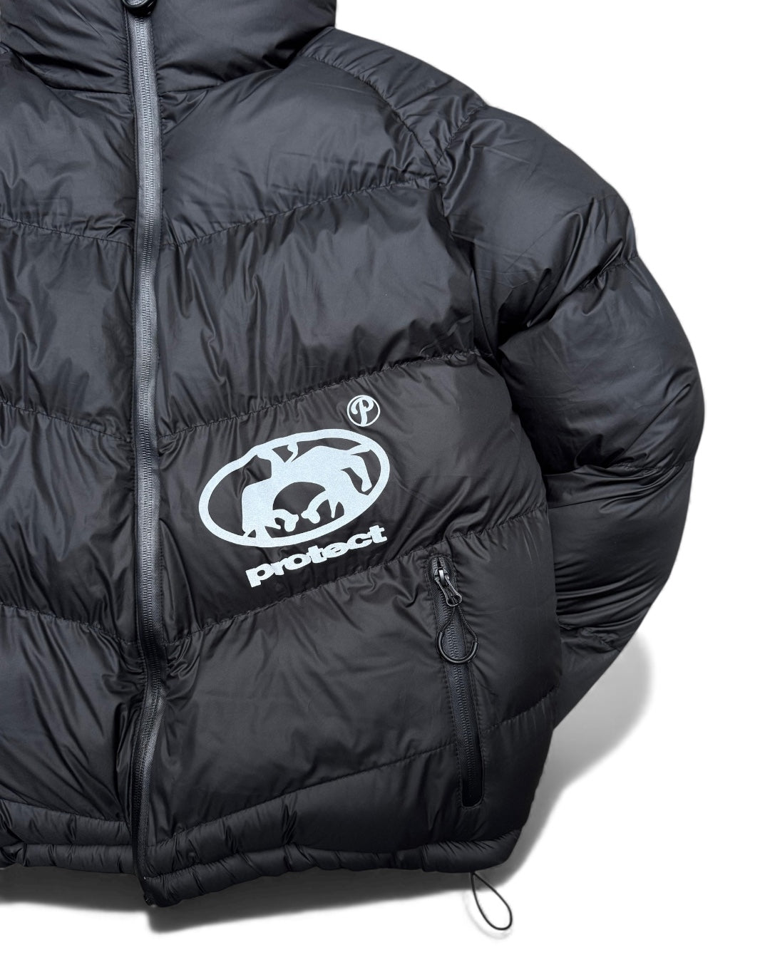 Protect London reversible puffer Black & Light Blue (Small)