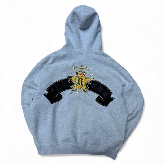 Supreme Strass Zip Up Hoodie Grey (Large)