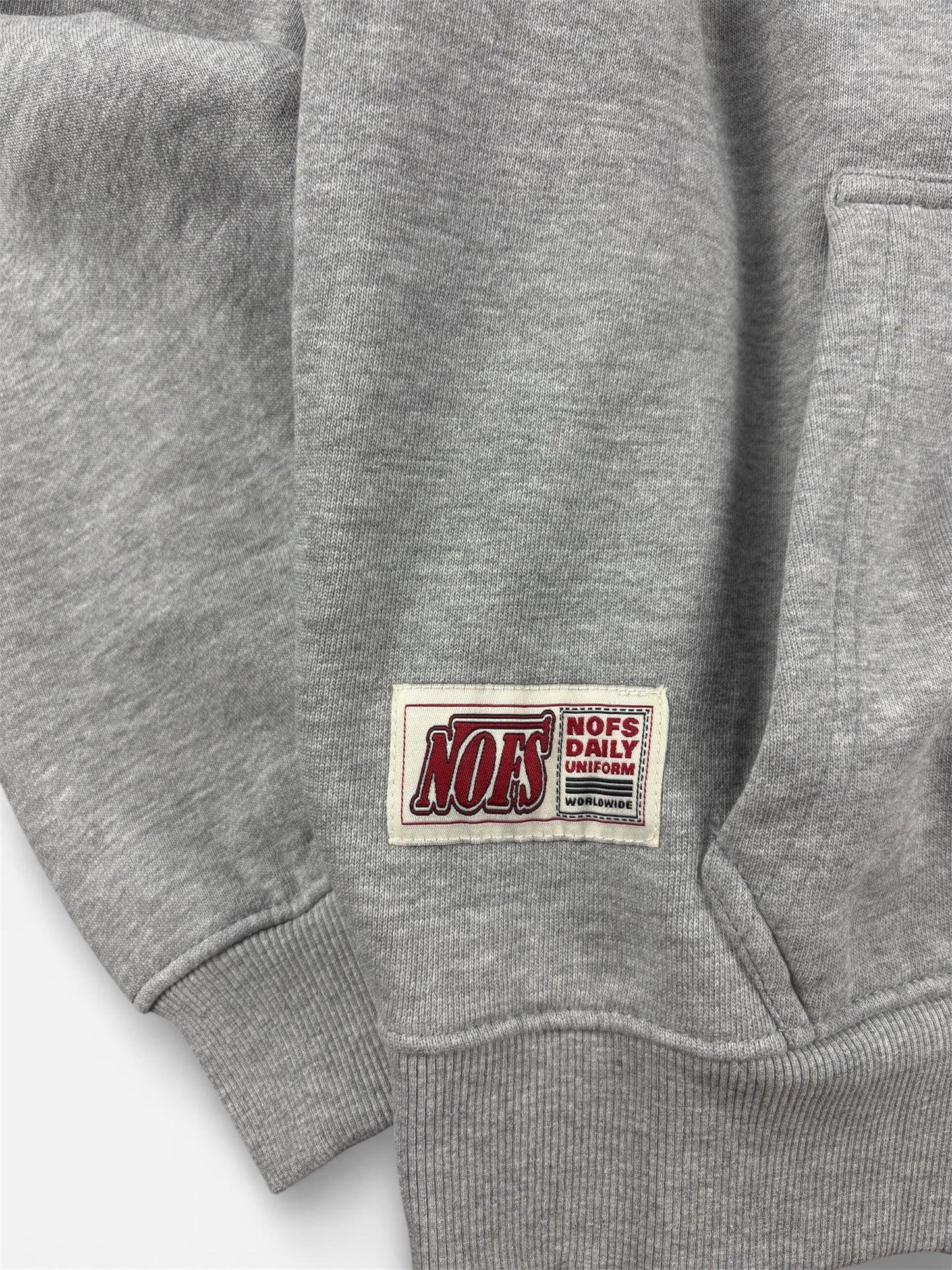 Grey Hoodie fleece Boxy and Cropped  (Medium)