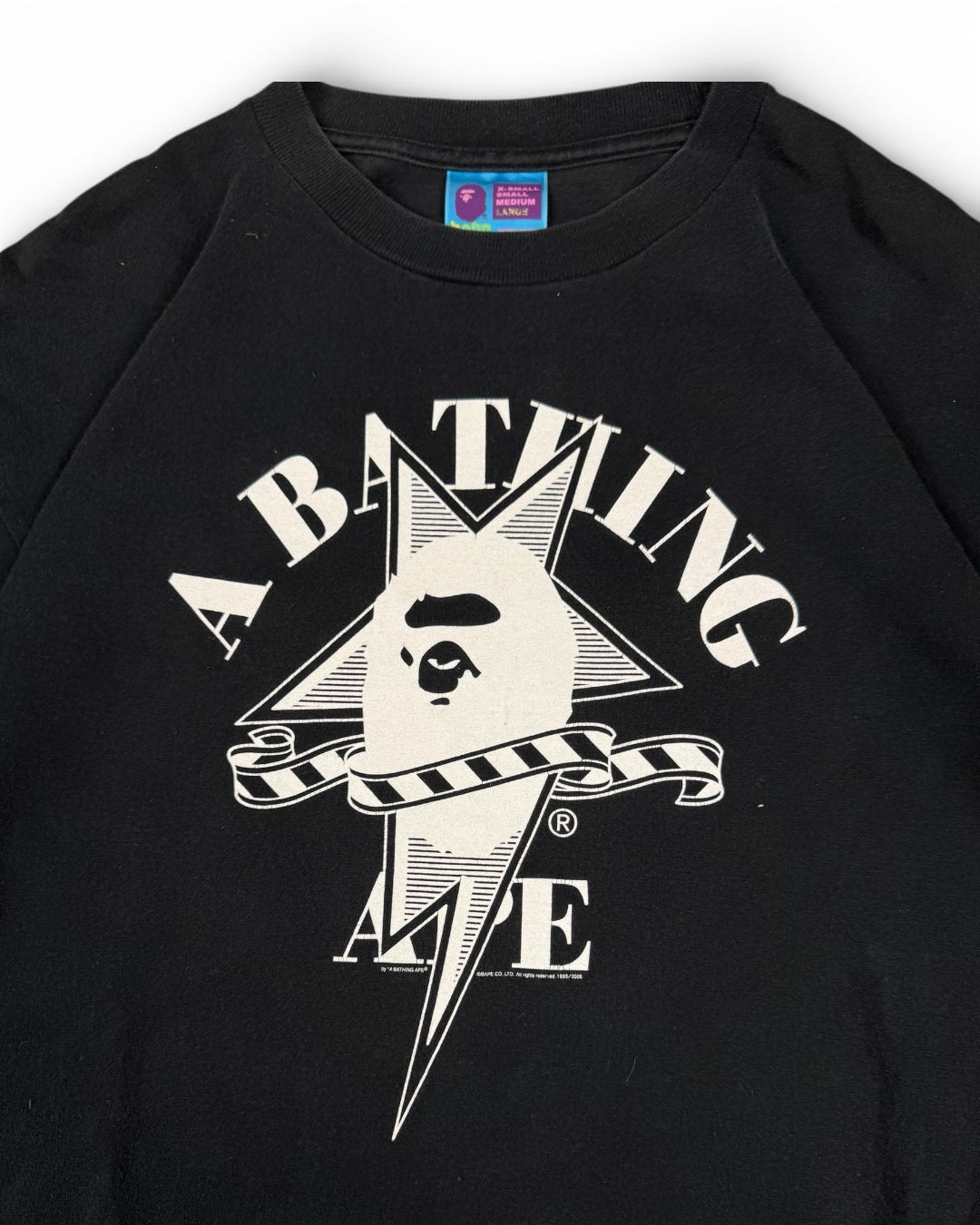 BAPE T-Shirt Black & White (Large)