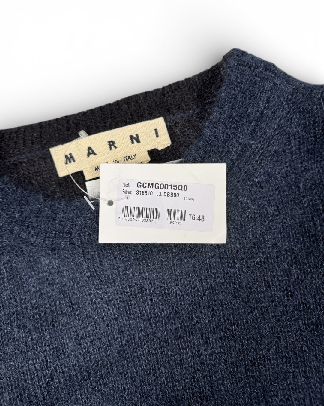 Marni Mohair Blue Navy Sweater (Medium)