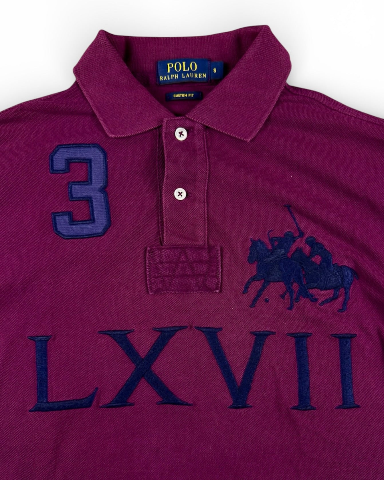 Ralph Lauren LXVII Bordeaux Big Pony Polo (Small)