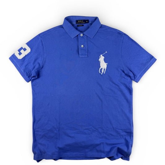 Ralph Lauren Piqué Blue Big Pony Polo (Medium)