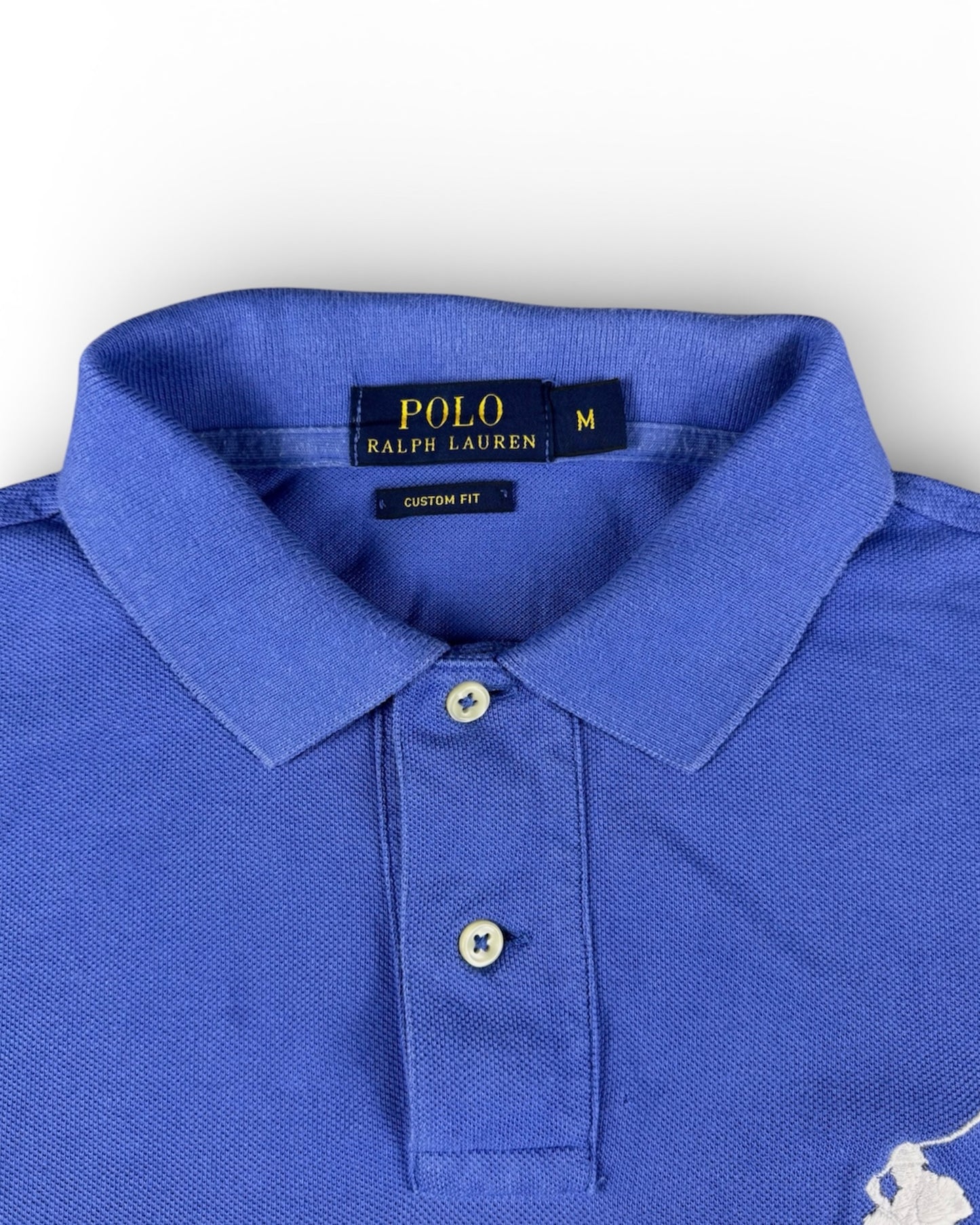 Ralph Lauren Piqué Blue Big Pony Polo (Medium)
