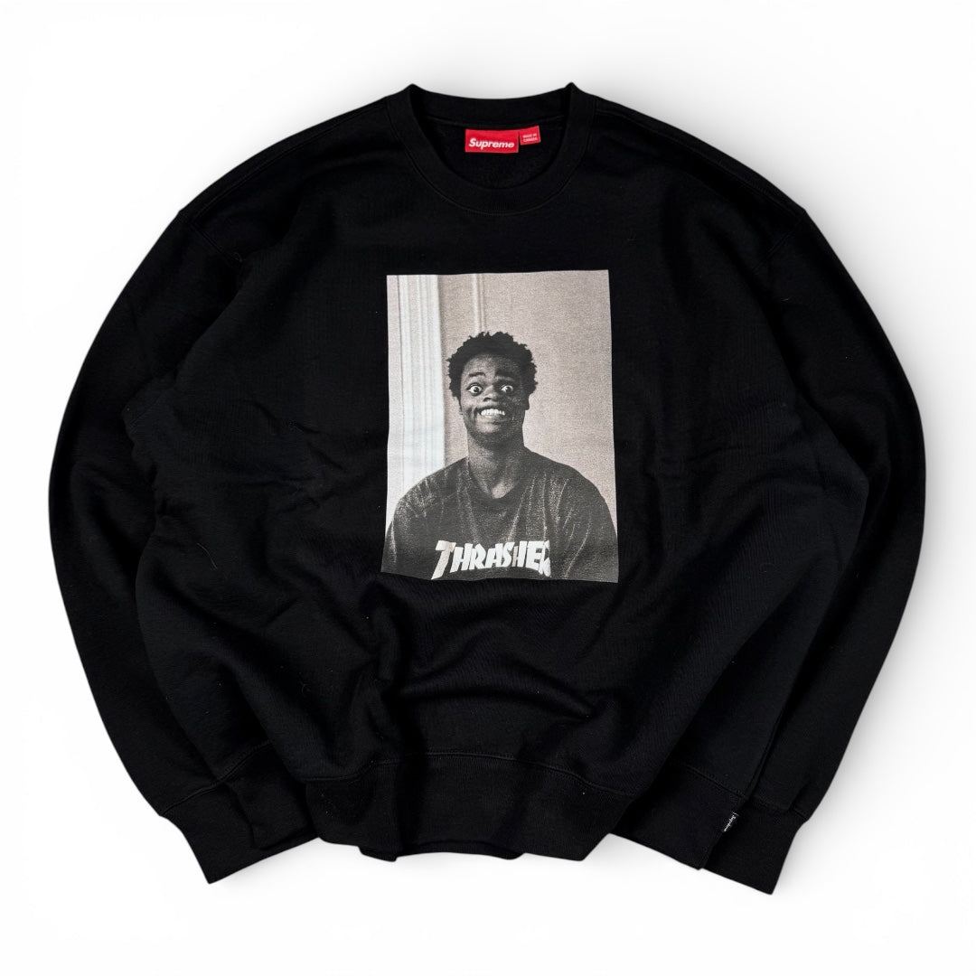 Supreme Thrasher Crewneck Harold Black (Extra Large)