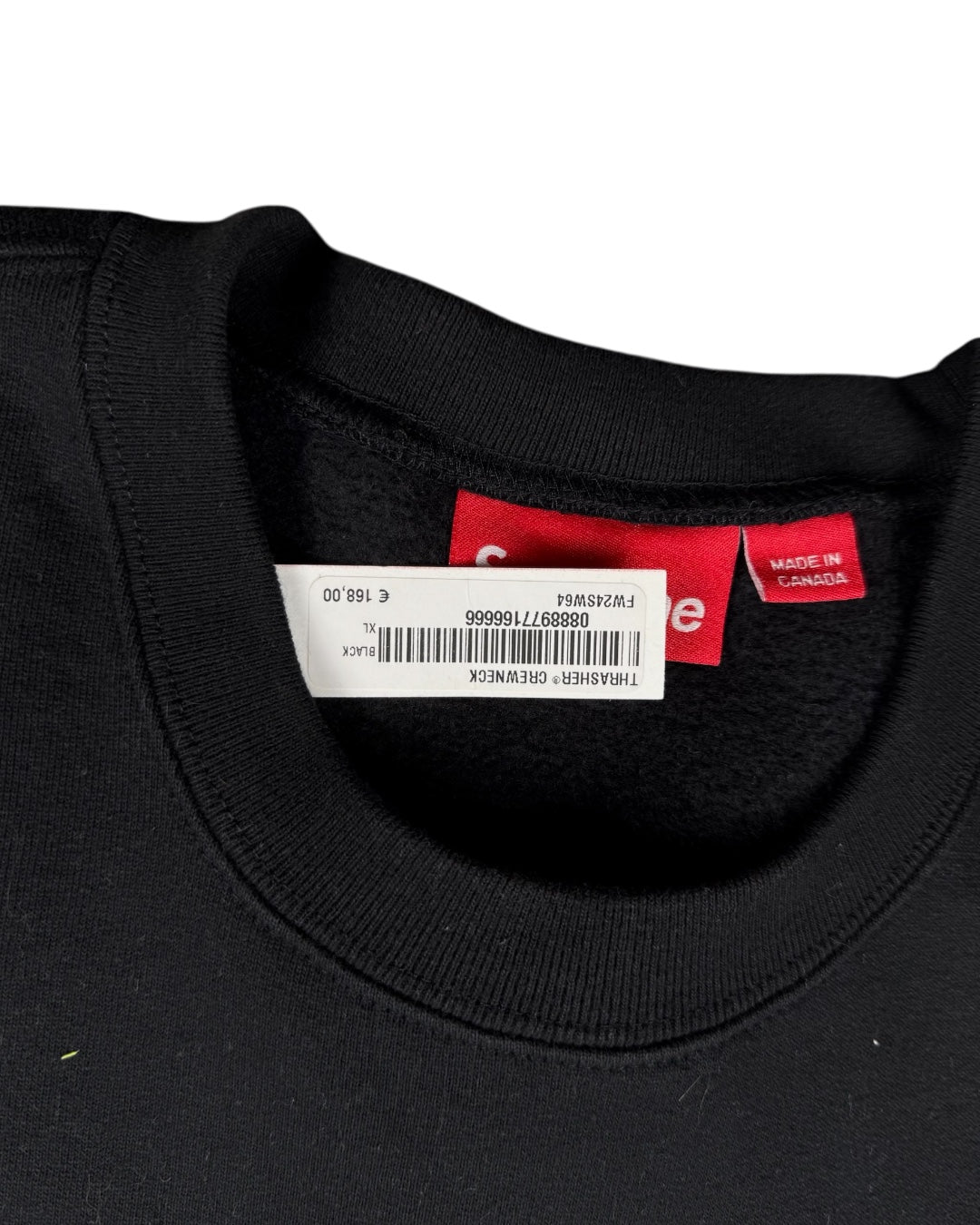 Supreme Thrasher Crewneck Harold Black (Extra Large)