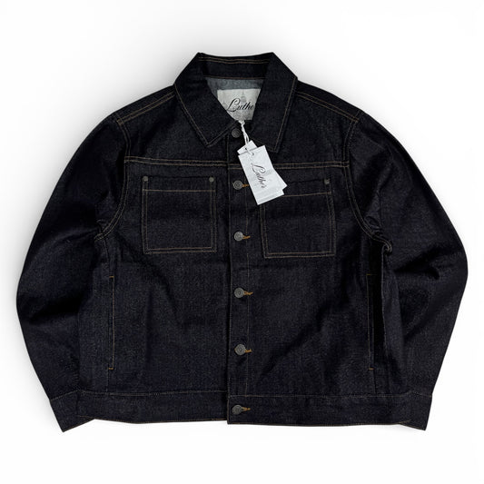 Boxy Cropped Raw Denim Jacket (Small)