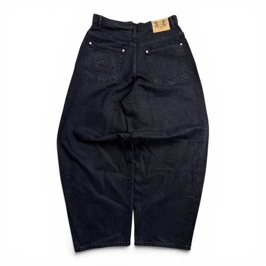 Garms Affiliated Denim Baggy Black Jeans (Medium)