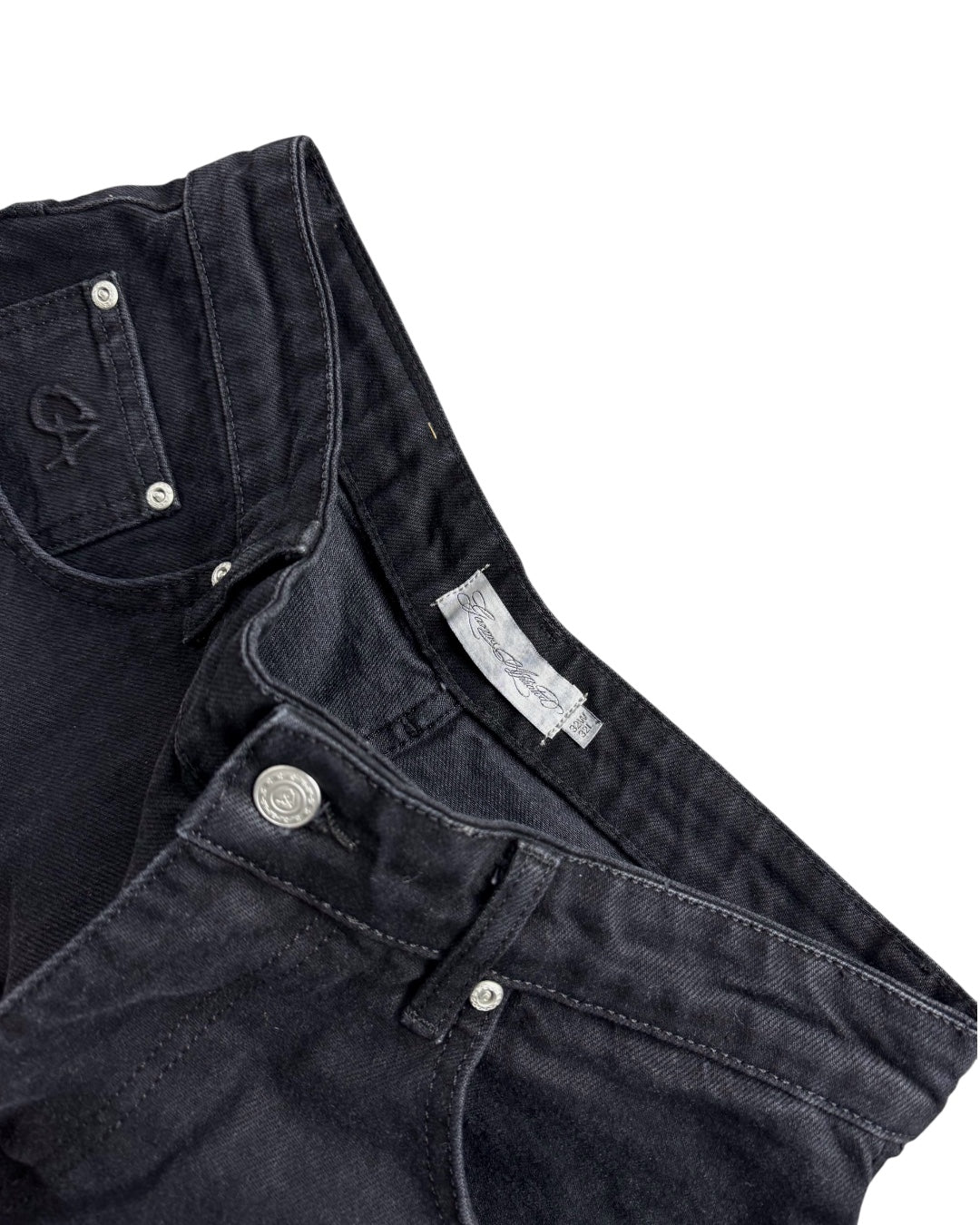 Garms Affiliated Denim Baggy Black Jeans (Medium)