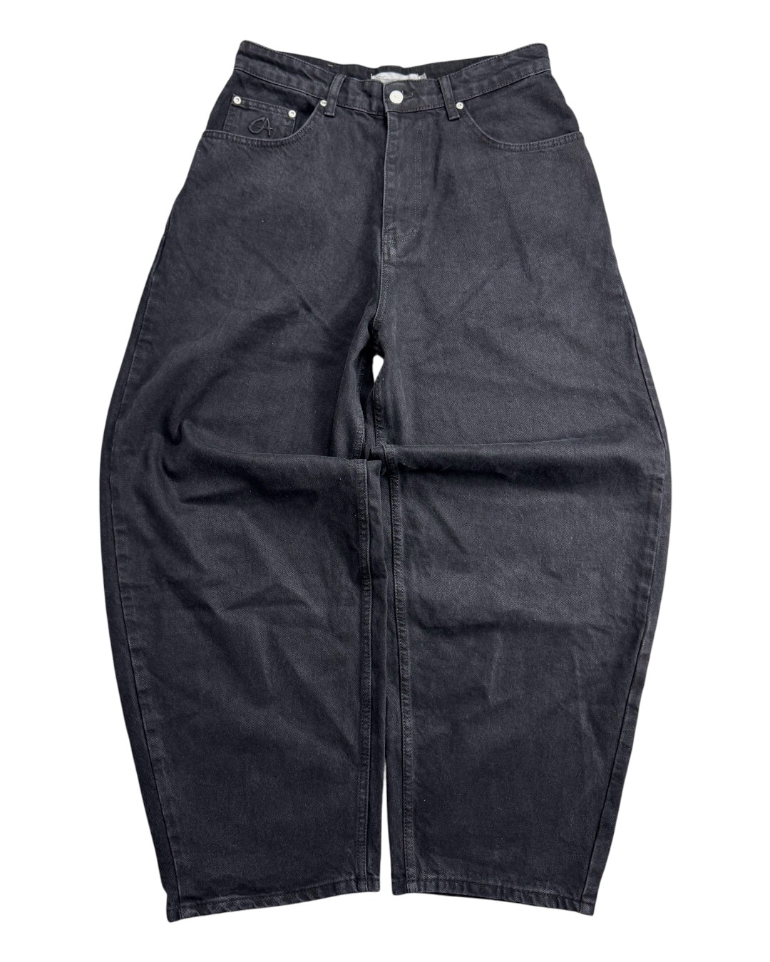 Garms Affiliated Denim Baggy Black Jeans (Medium)