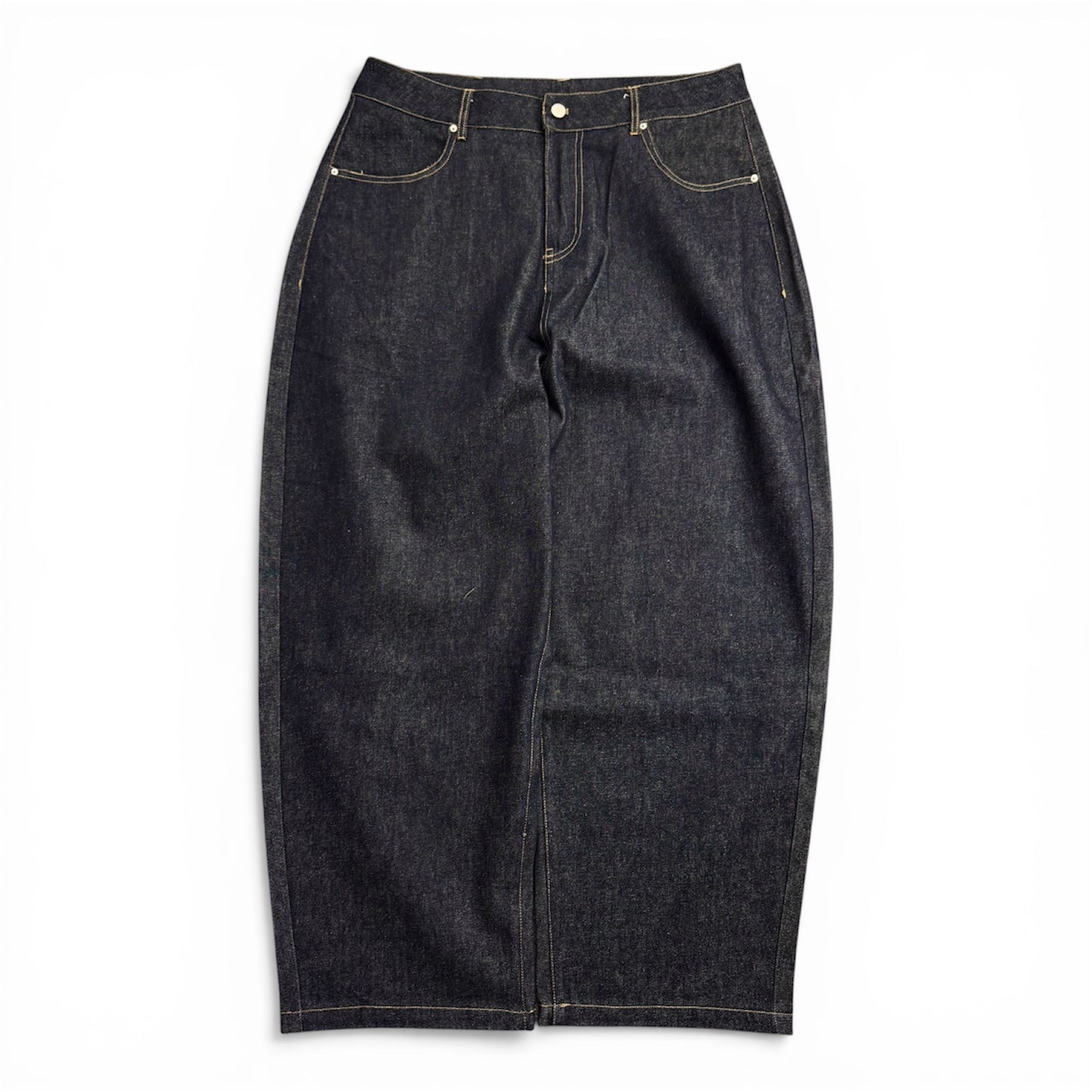 Raw Denim Baggy Jeans (Large)