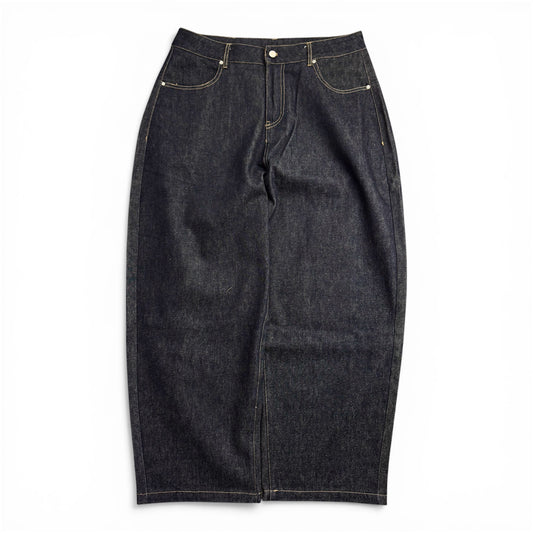 Raw Denim Baggy Jeans (Large)