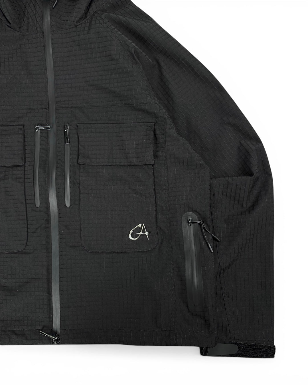 Garms Affiliated Ripstop Technical Black Jacket (Medium)