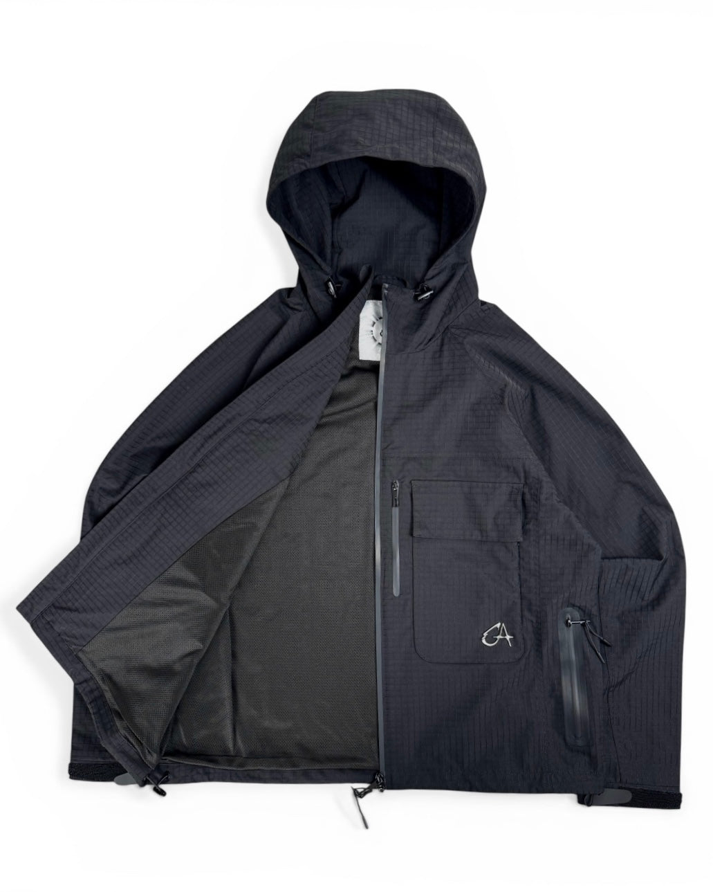 Garms Affiliated Ripstop Technical Black Jacket (Medium)