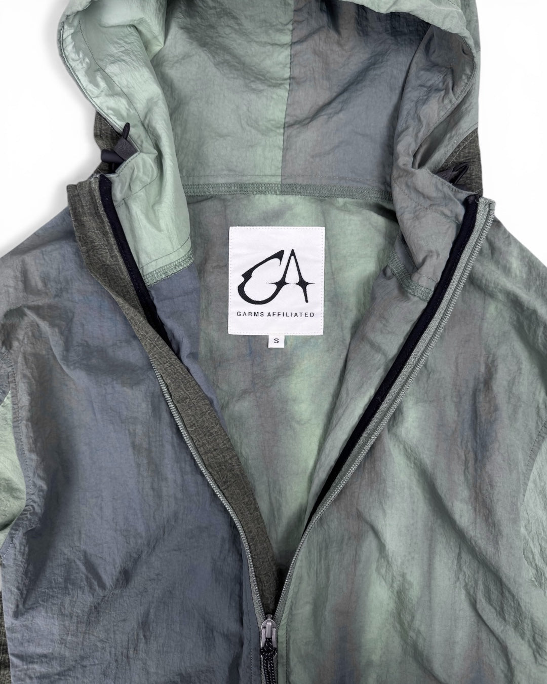 Garms Affiliated Overdyed Windbreaker Green (Small)