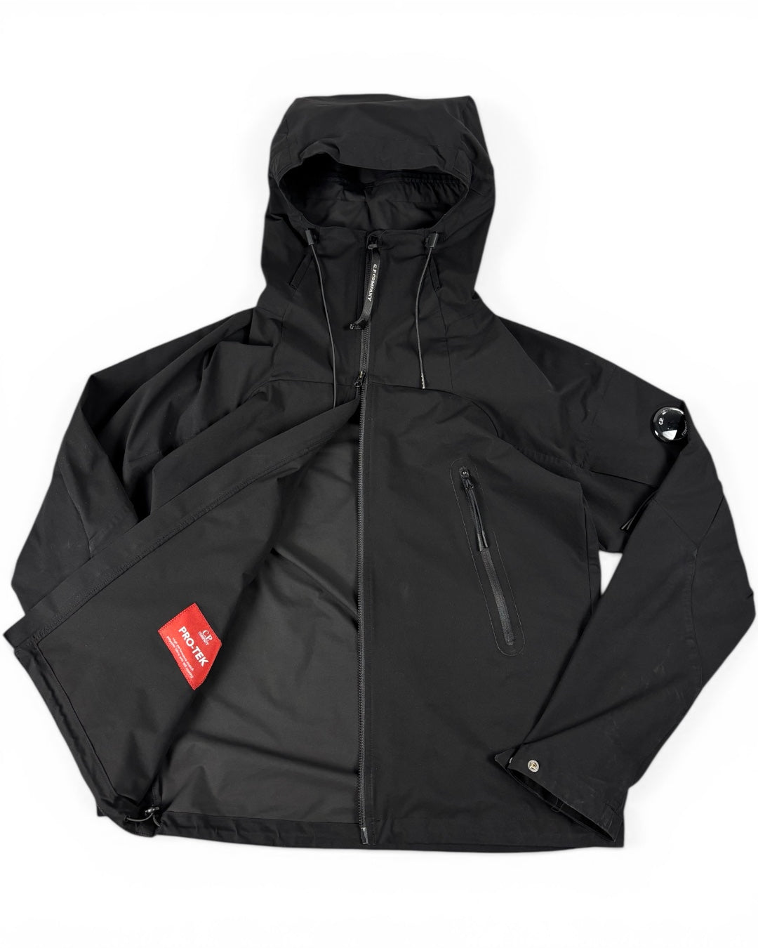 CP Company Pro-Tek Black Jacket (Small)