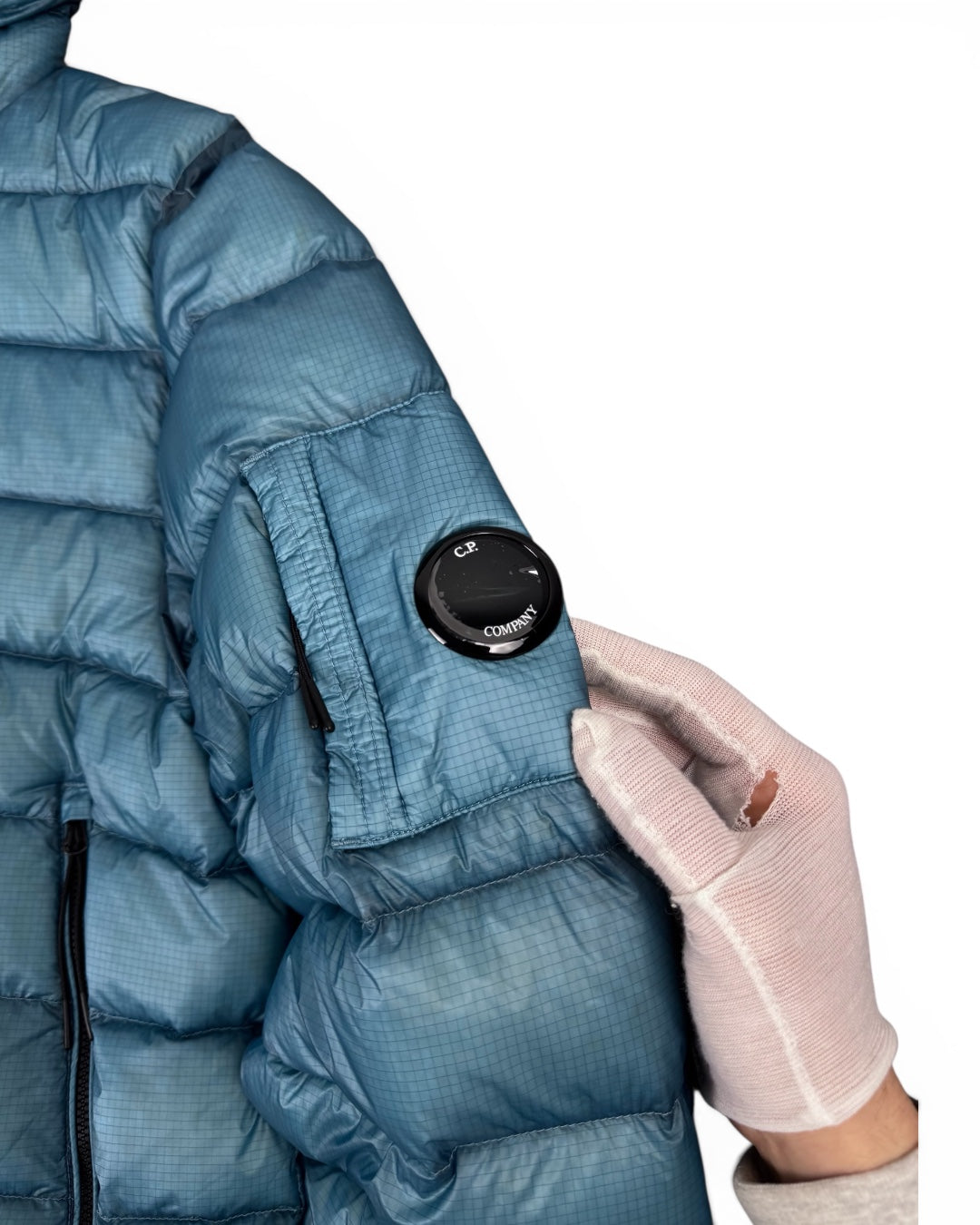 CP Company DD Shell Down Puffer Jacket Blue (L-XL)