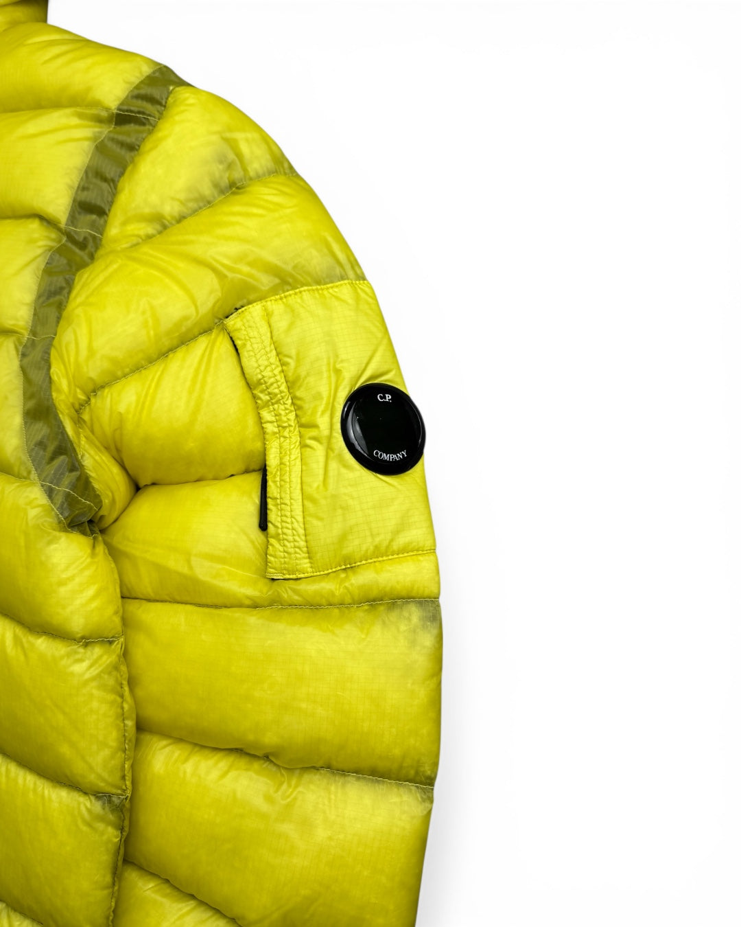 CP Company DD Shell Down Puffer Jacket Yellow (Large)