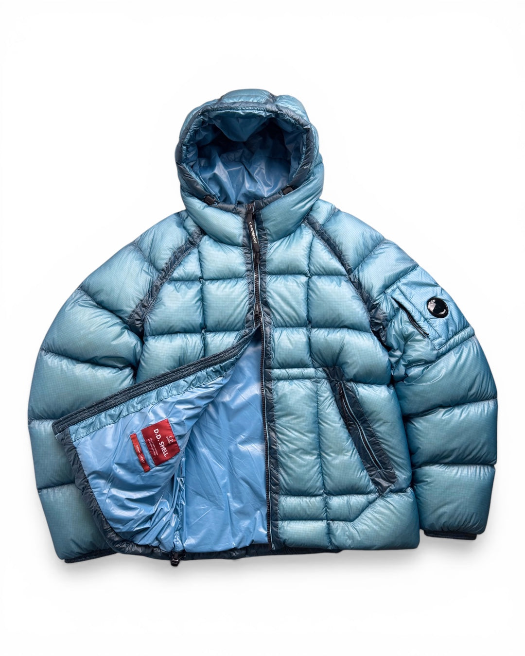CP Company DD Shell Down Puffer Jacket Blue (Large)