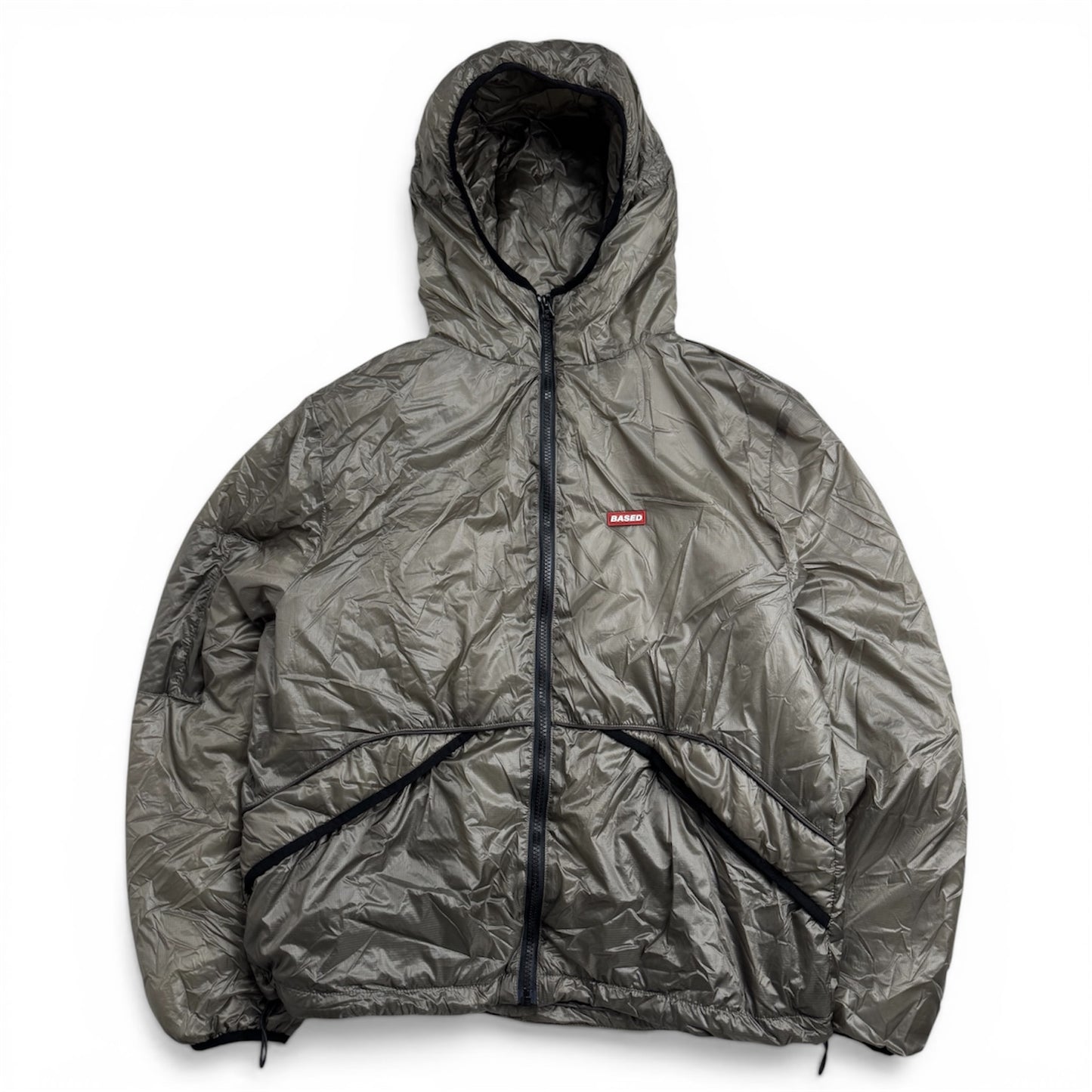 99Based Tanslucent Padded Jacket Grey (Small)