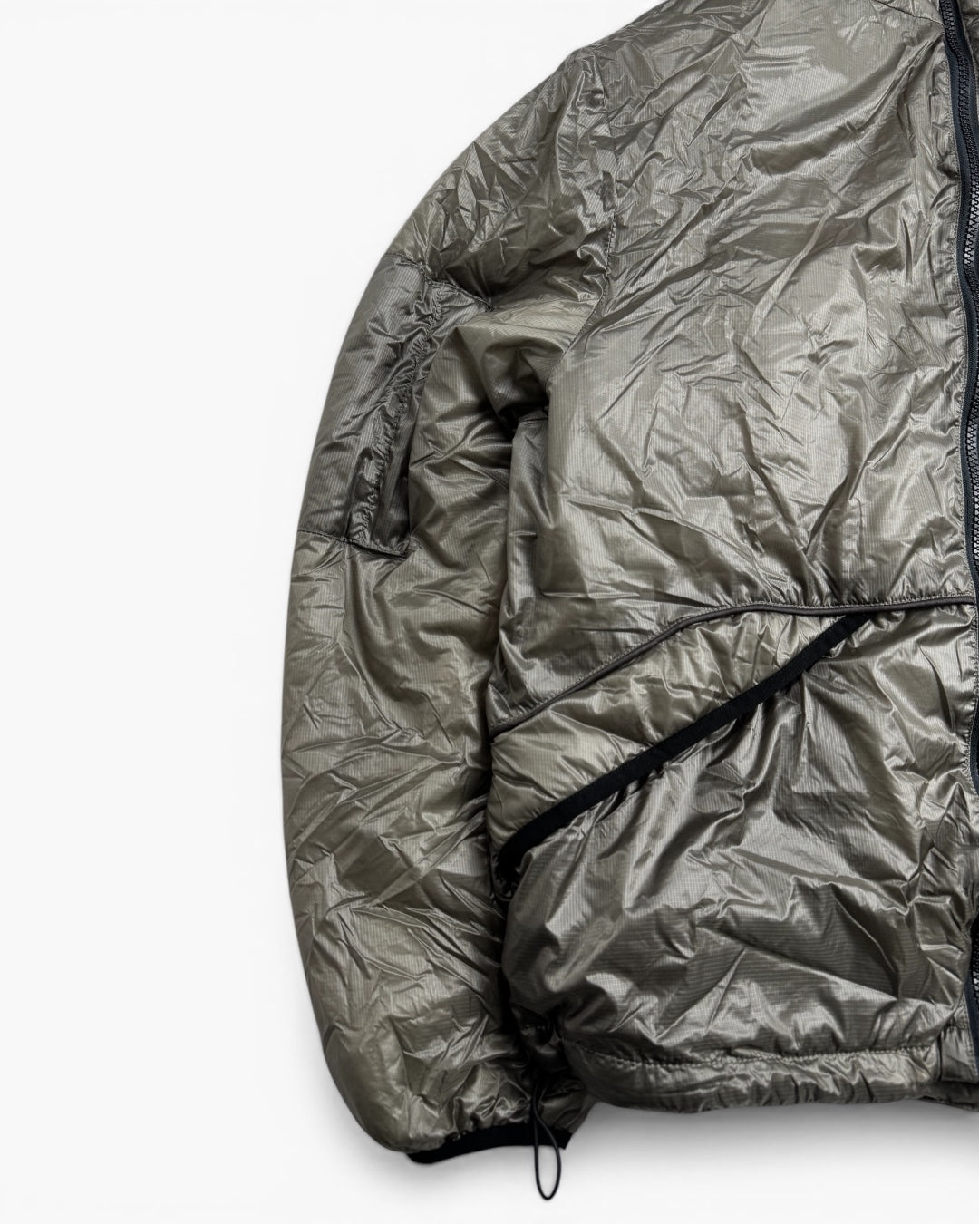 99Based Tanslucent Padded Jacket Grey (Small)