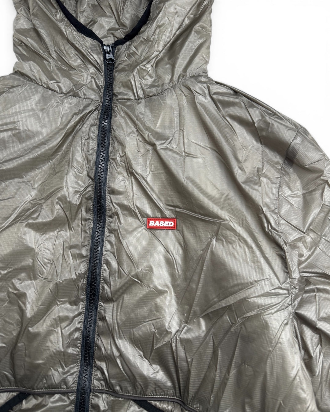 99Based Tanslucent Padded Jacket Grey (Small)